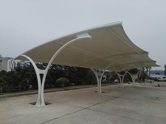 膜結構汽車棚案例